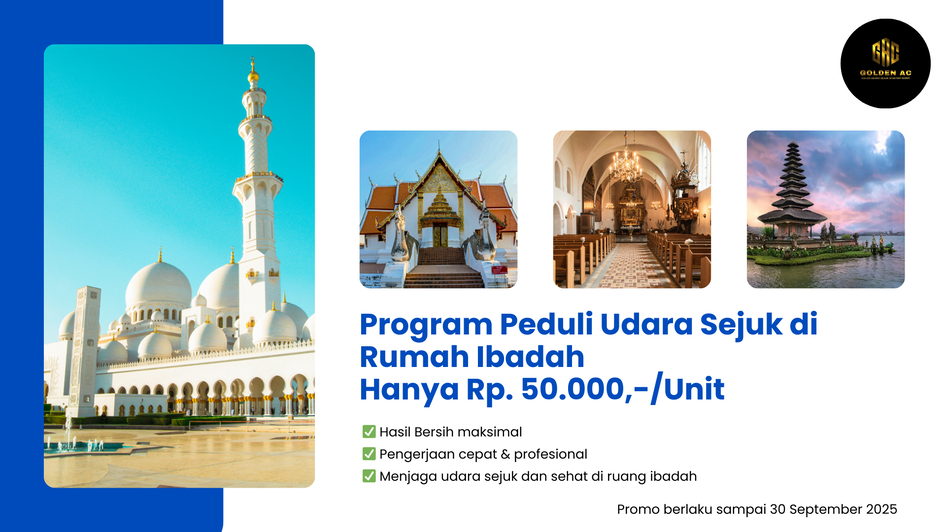 programs peduli udara sejuk di rumah ibadah